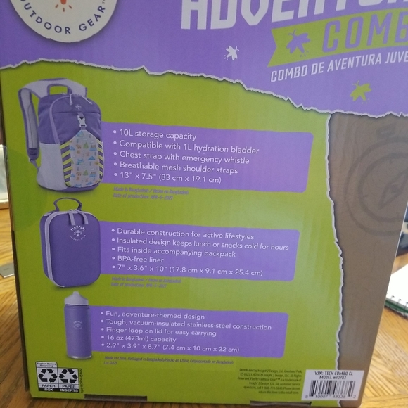 Youth Adventure backpack combo - Picture 3 of 12